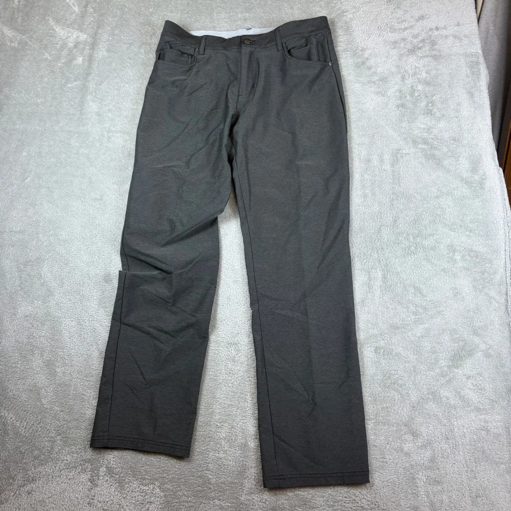 Adidas Pants Men 32x32 Ultimate360 Golf Straight Leg Grey Stretch Active